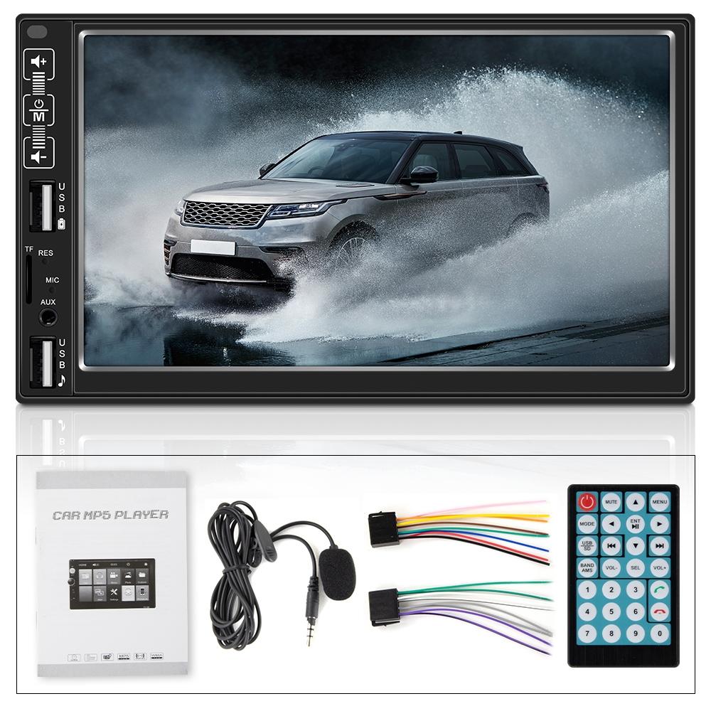 7 Inch Car Mp5 Player With Bluetooth / Fm Remote 4 Led Camera