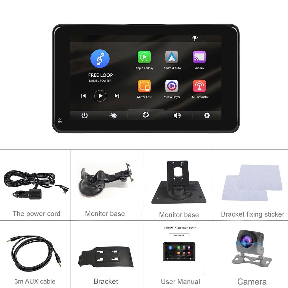 7 Inch Hd Smart Screen With Wireless Carplay & Android Auto + Camera