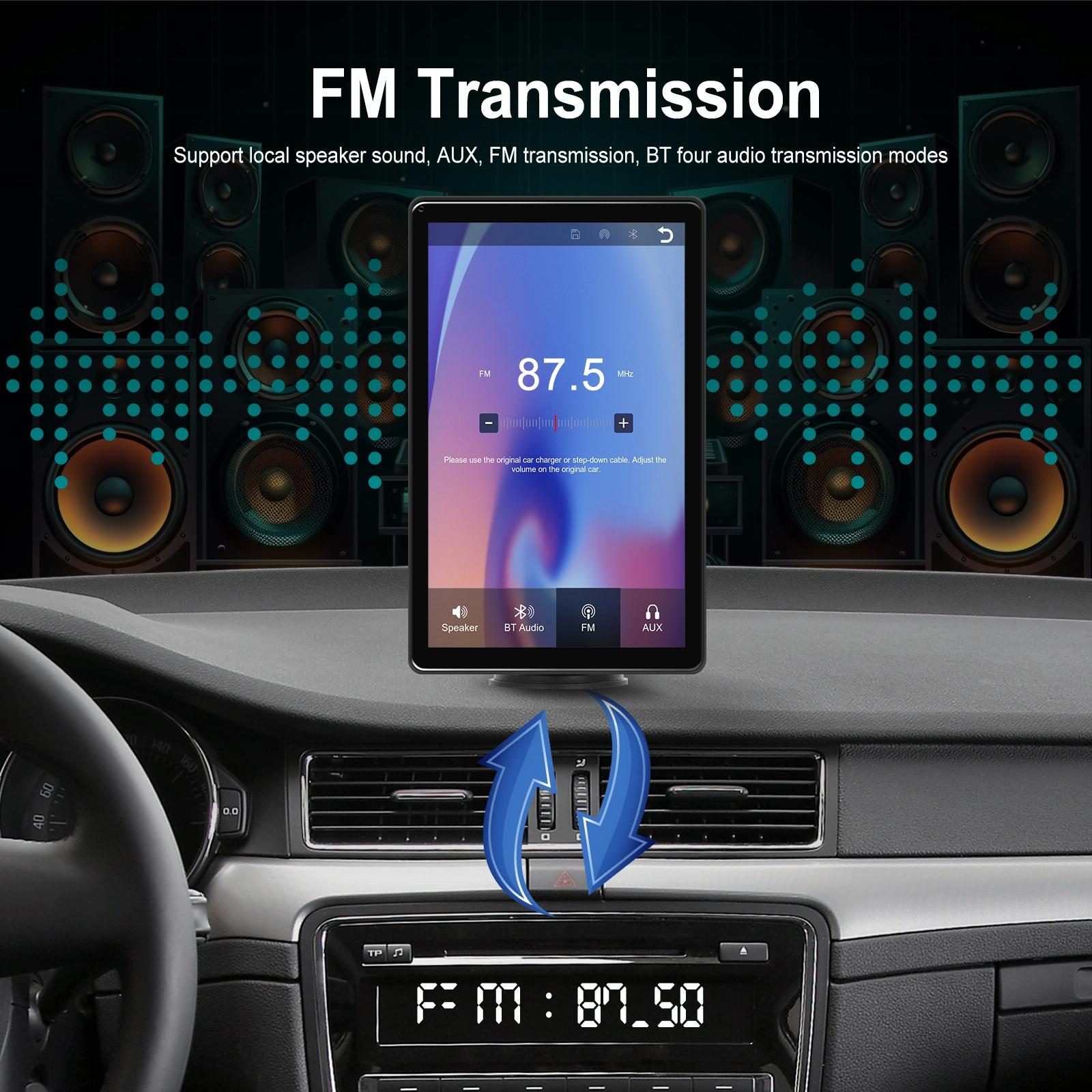8 Inch Full Touch Car Screen Player - Horizontal / Vertical Carplay / Android Auto - With Camera