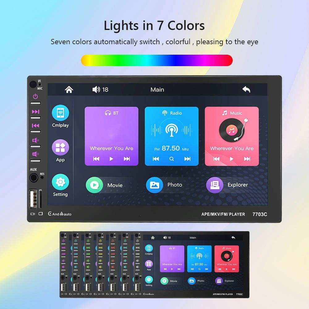 7 Inch Car Mp5 Player With Bluetooth & 12 Light Camera - Universal Fit