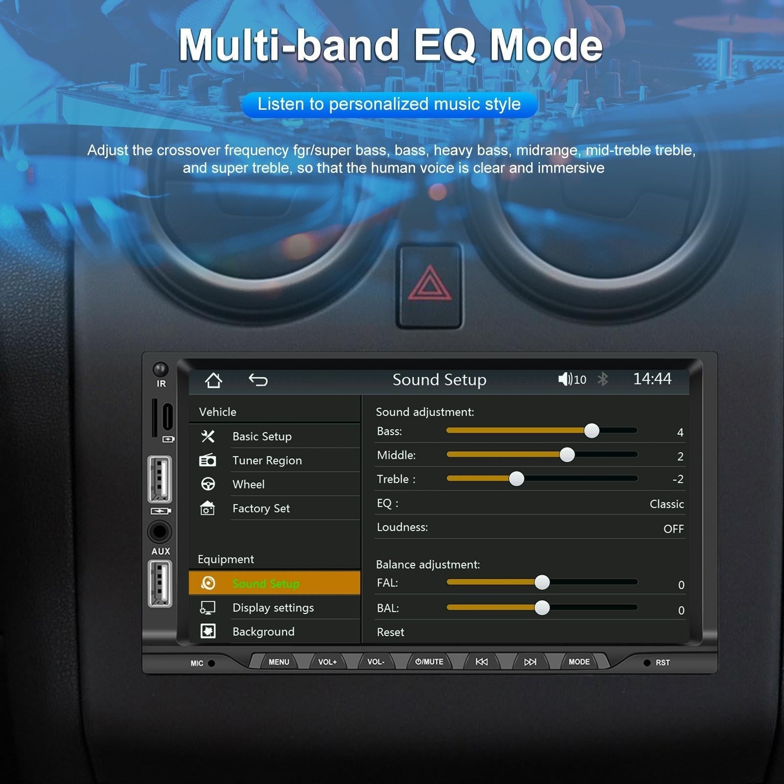 7 Inch Car Mp5 Player Carplay / Android Auto / Mirror Link / Bluetooth - Standard - With Ahd Camera