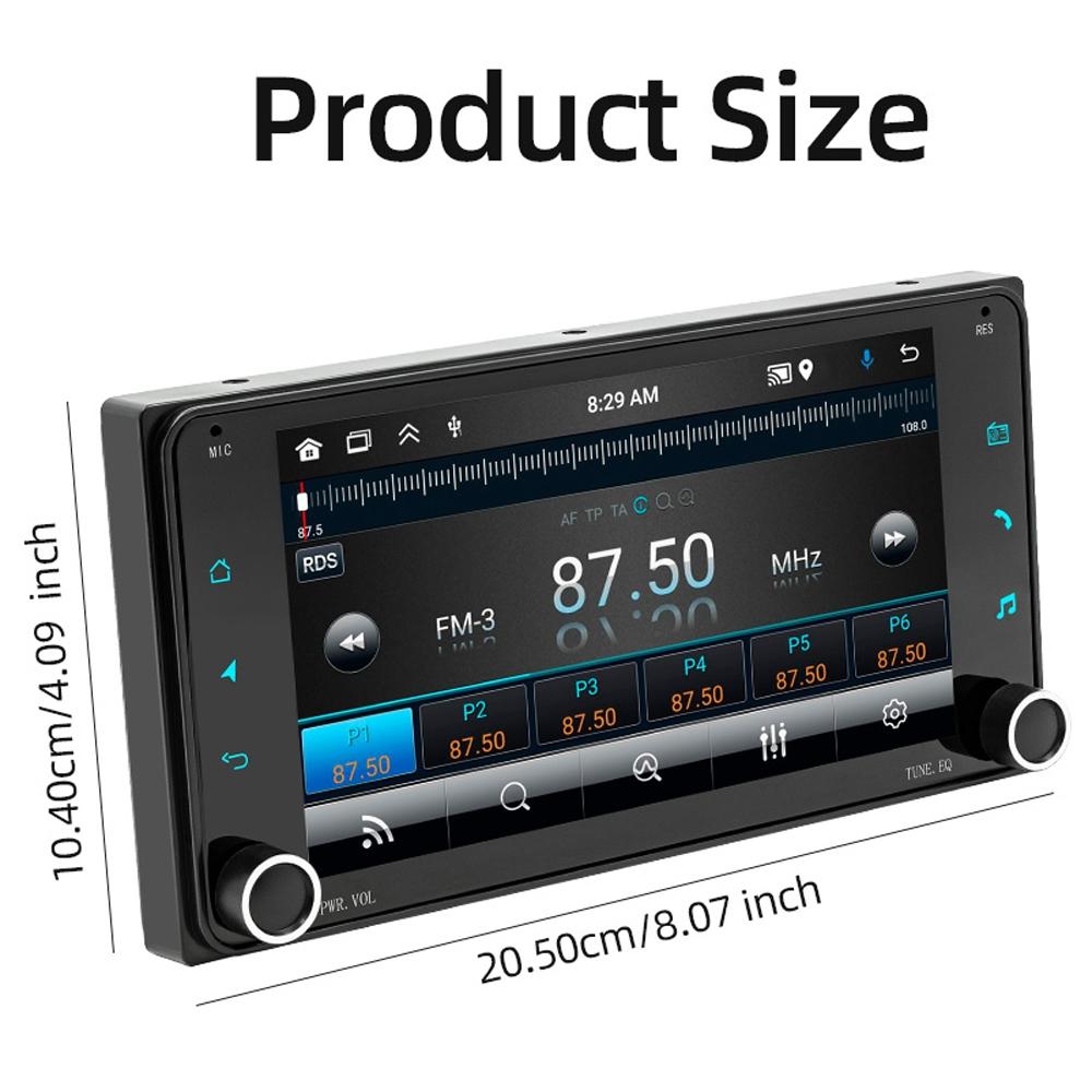 7 Inch Android Navigation For Toyota Corolla - Bluetooth Fm 1 + 32G