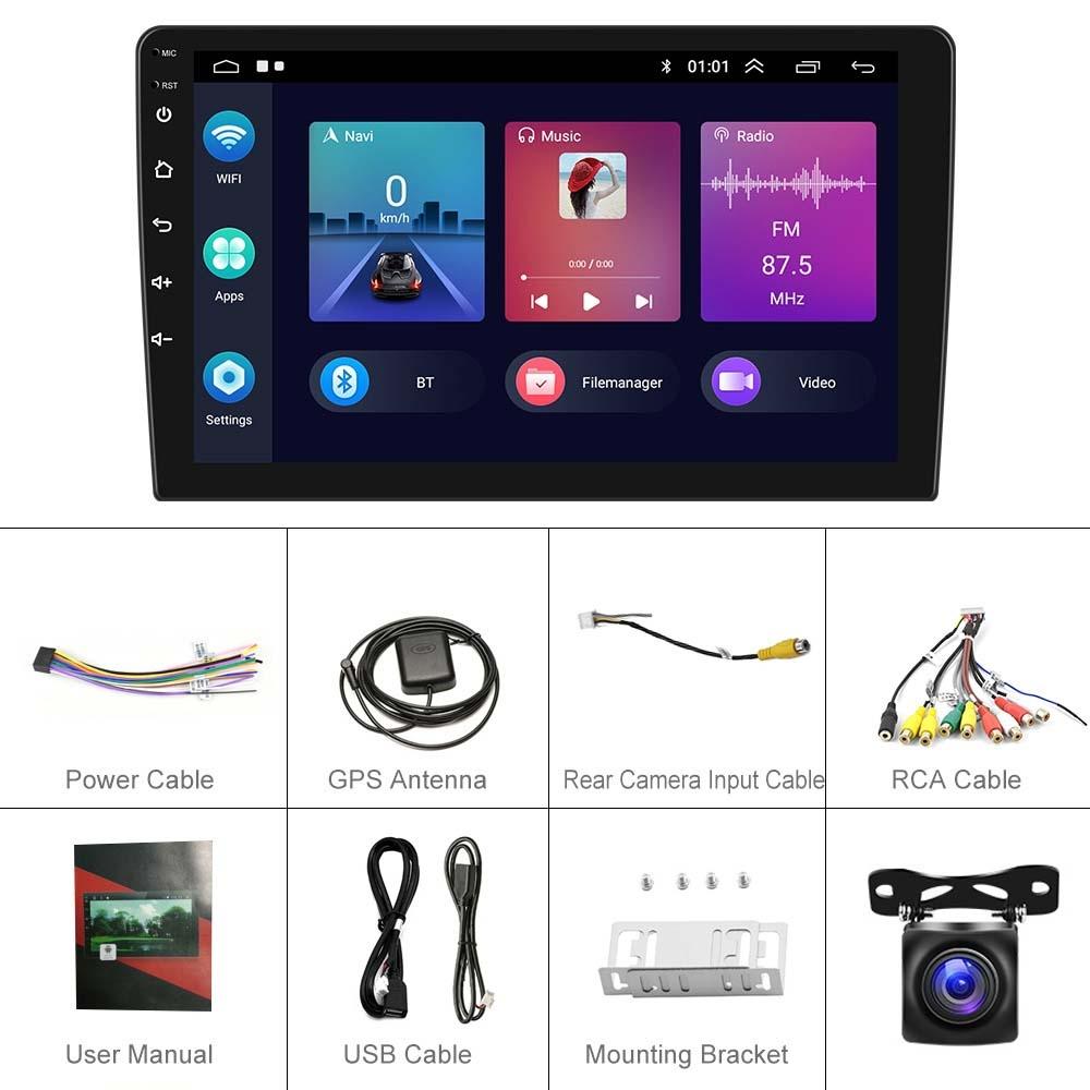 9 Inch Android Carplay Navigation 1 + 32G Screen With Ahd Camera