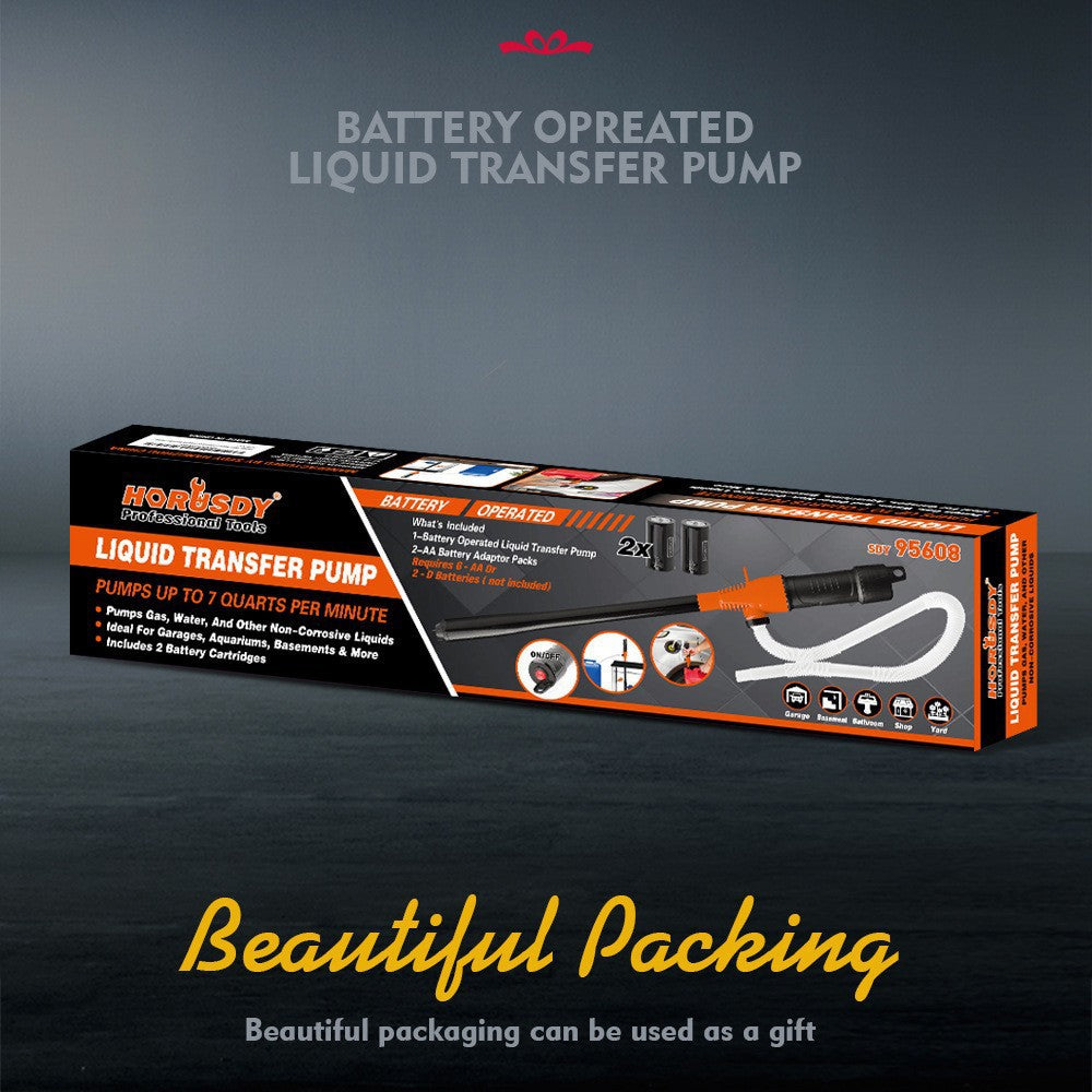 Battery-Powered Electric Oil Pump - 46x11x6cm Fuel Extraction Pump for Car Fuel Tanks