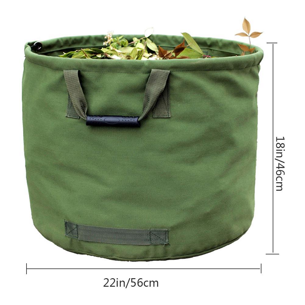 Grey Durable Green Garden Leaf Collection Bag