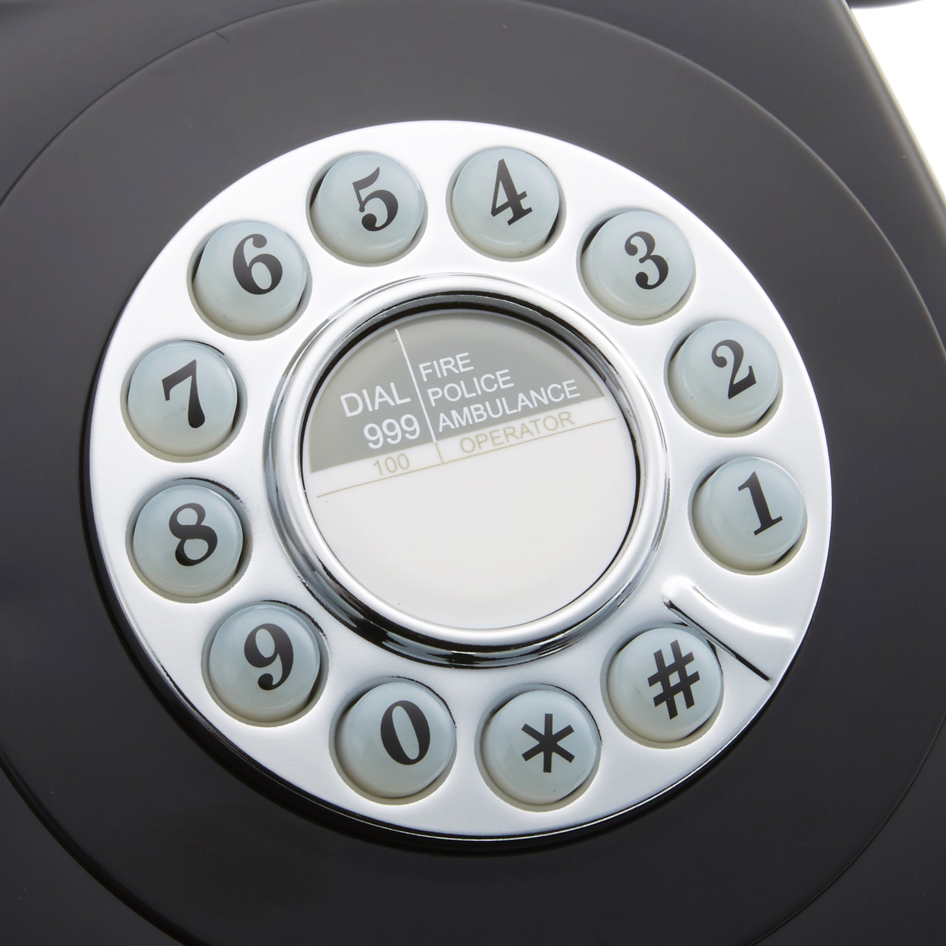 GPO RETRO GPO 746 PUSH BUTTON TELEPHONE - BLACK