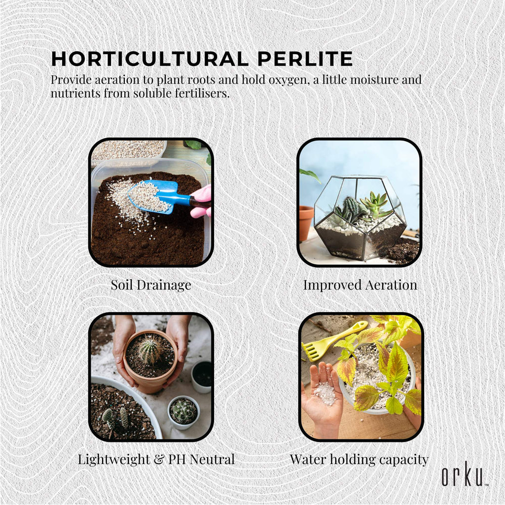 100L Organic Perlite Coarse Premium Soil Expanded Medium Plants Hydroponics Bulk