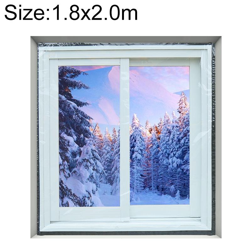 Double-layer Insulation Film for Indoor Windows - Windproof Soundproof Warm - 1.8x2.0m