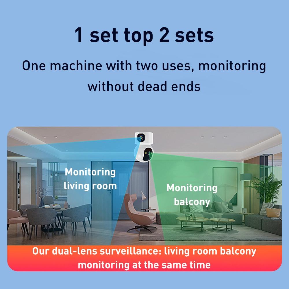 Wireless Smart Ptz Camera - 2Mp Dual Lens
