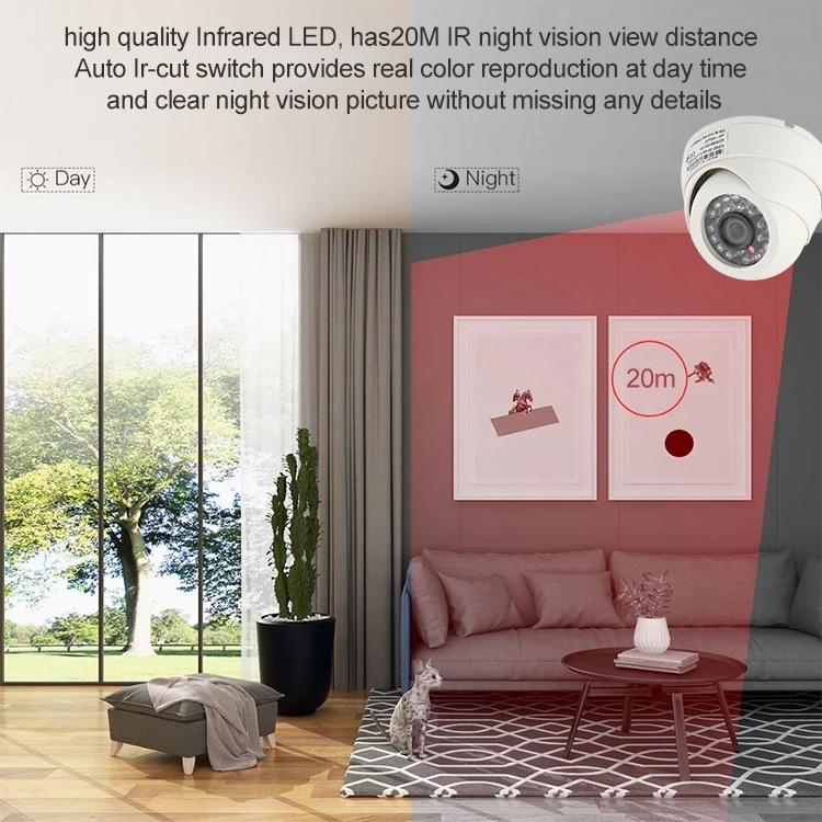 24 Led Infrared Camera With 3.6Mm Lens - 20M Ir Distance Abs Material