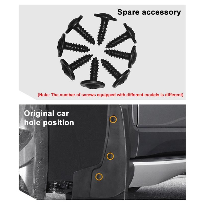 For Honda Fit / Jazz 2008-2010 4Pcs / Set Car Auto Soft Plastic Splash Flaps Fender Guard