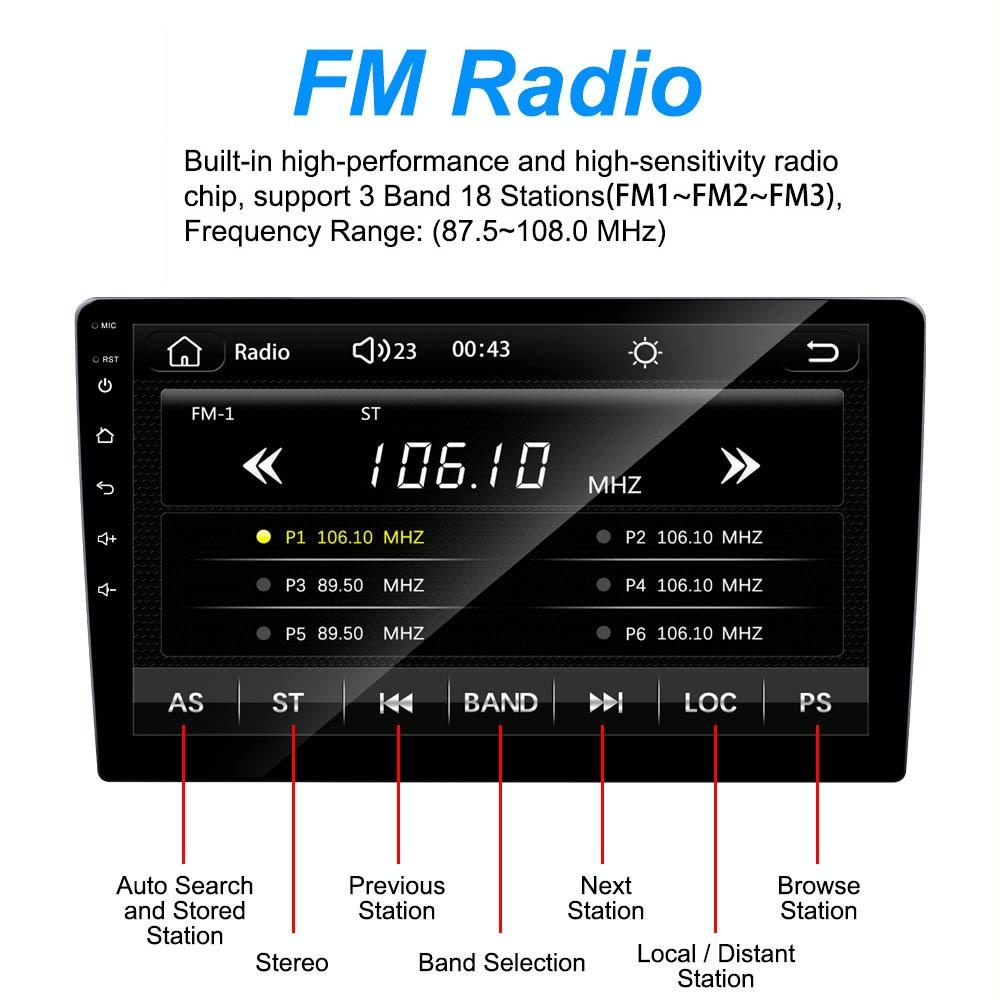7 Inch Carplay Car Mp5 Player + 4 Light Camera - C7001