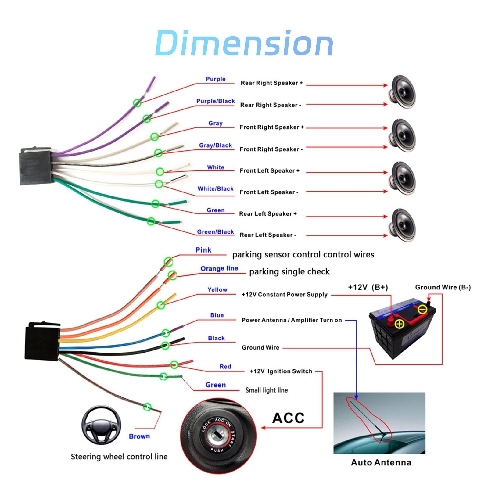 6.9 Inch Car Mp5 Player With Carplay Function & Backup Camera - Standard + 12 Light Camera