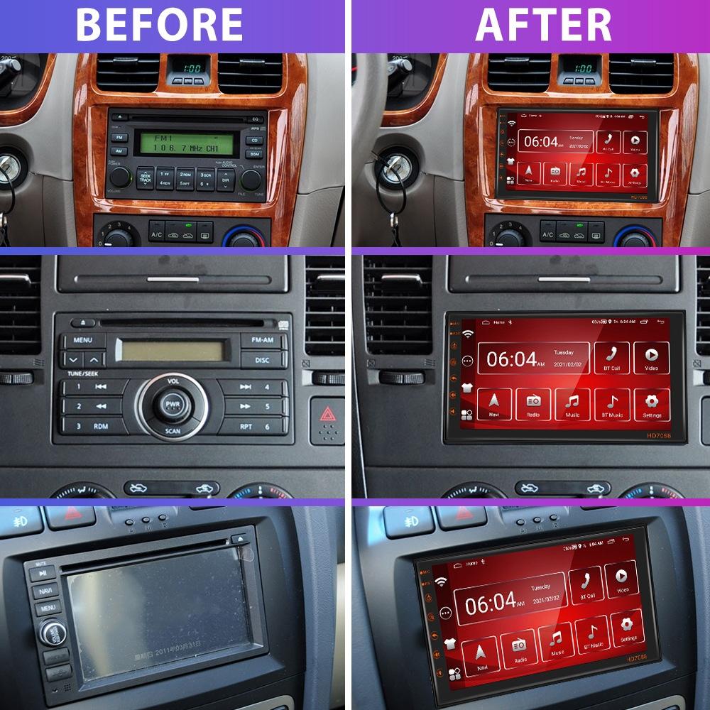 7 Inch Android Navigation Wifi Vehicle Central Control 2 + 16G Screen - Standard + 4Lights Camera