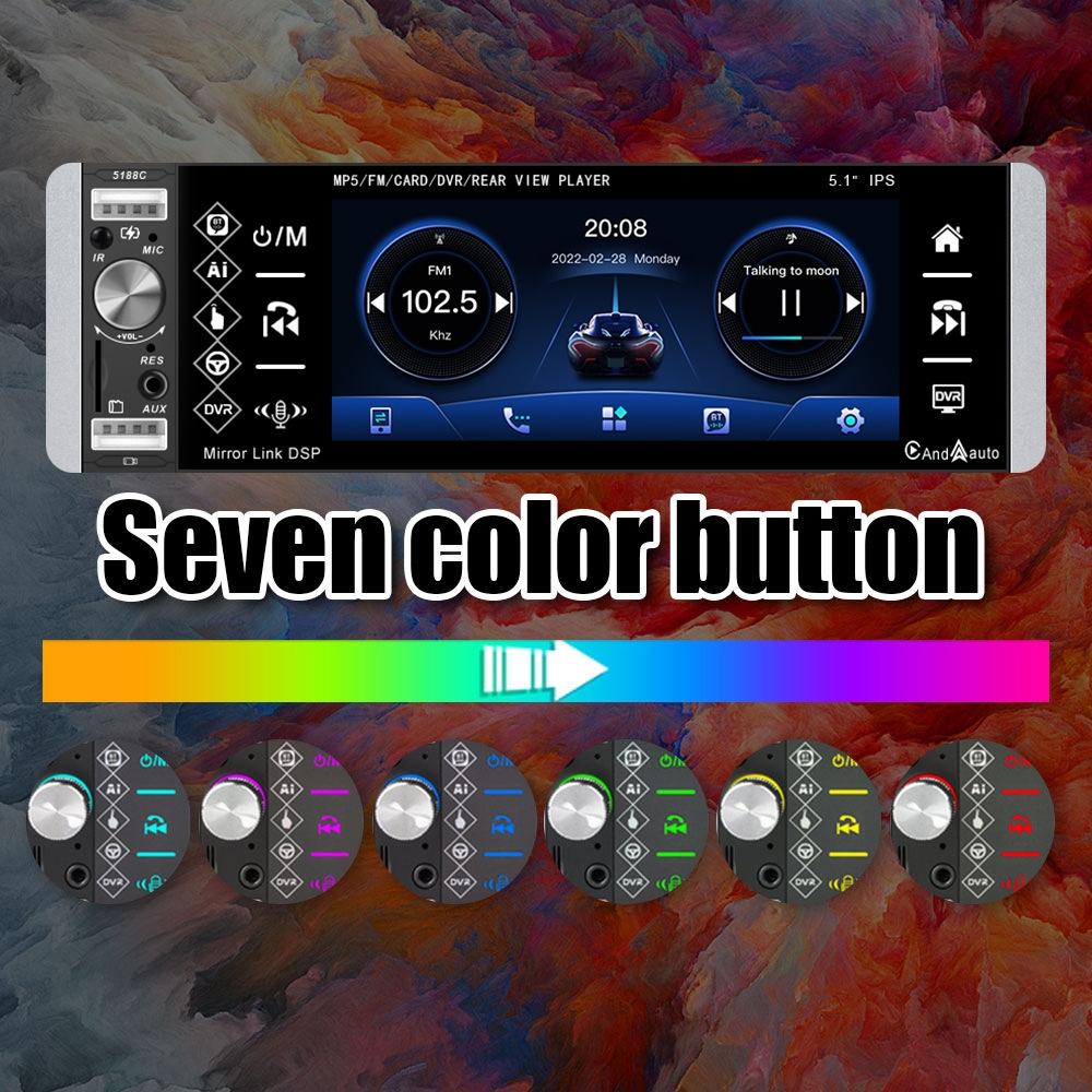 5.1 Inch Ips Capacitive Carplay Player + 4 Light Camera - A2905