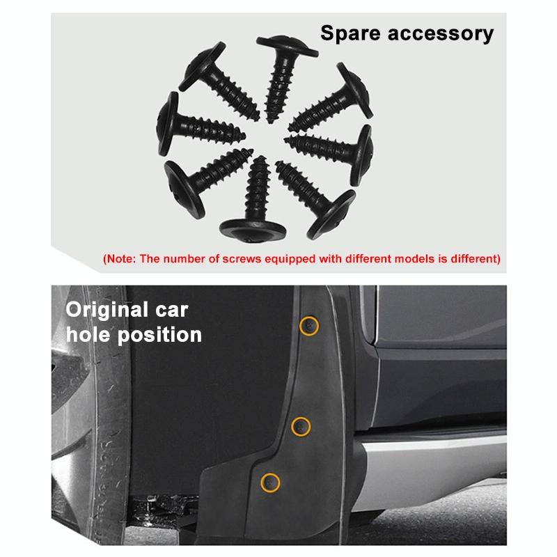 For Jaguar Xel 2020 4Pcs / Set Car Auto Soft Plastic Splash Flaps Fender Guard