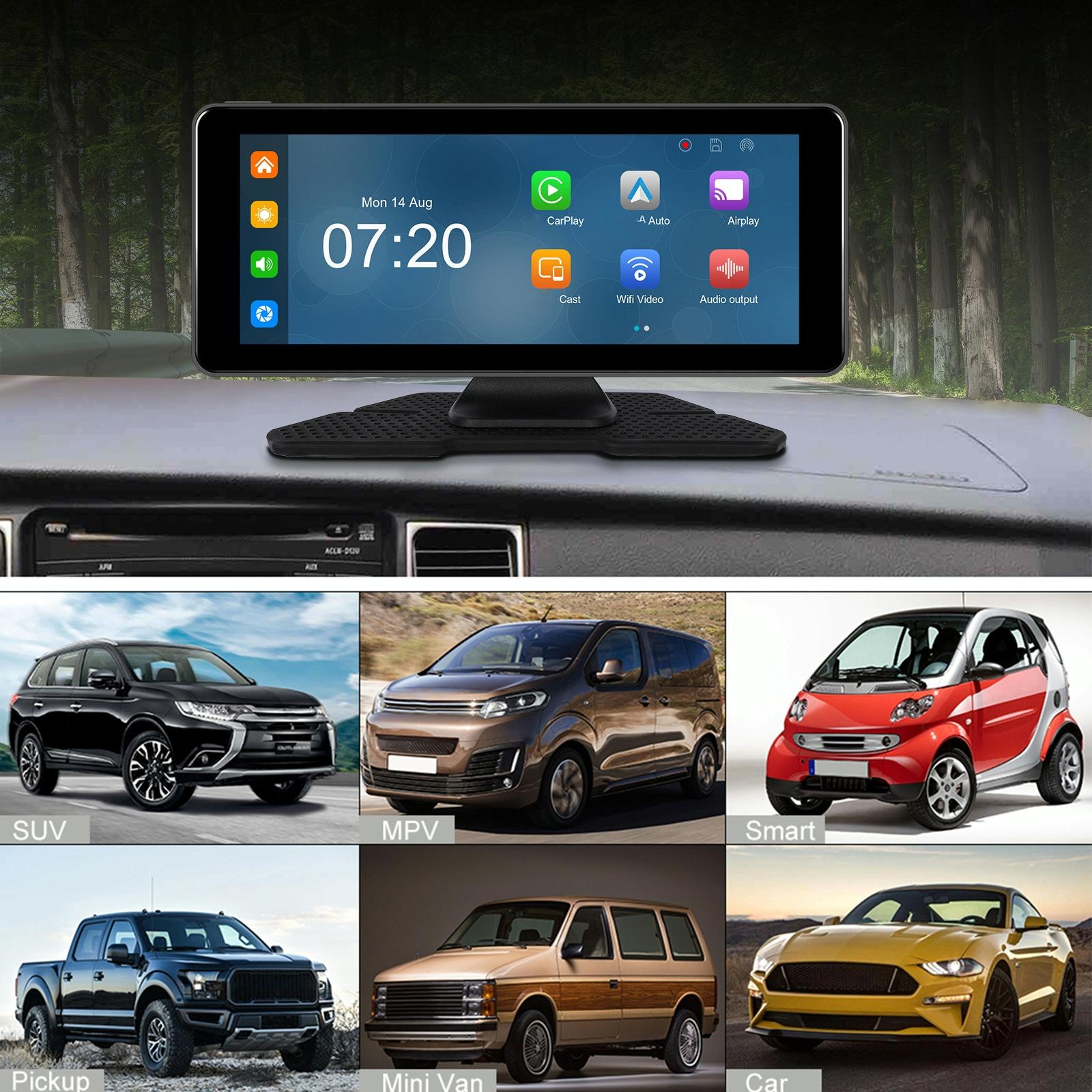 6.86 Inch 4K Dvr Smart Screen Player - Compact & High-Resolution - Standard + Reversing Camera