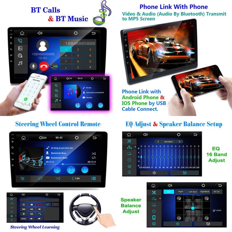 7 Inch Carplay Mp5 Player + 8 Light Camera