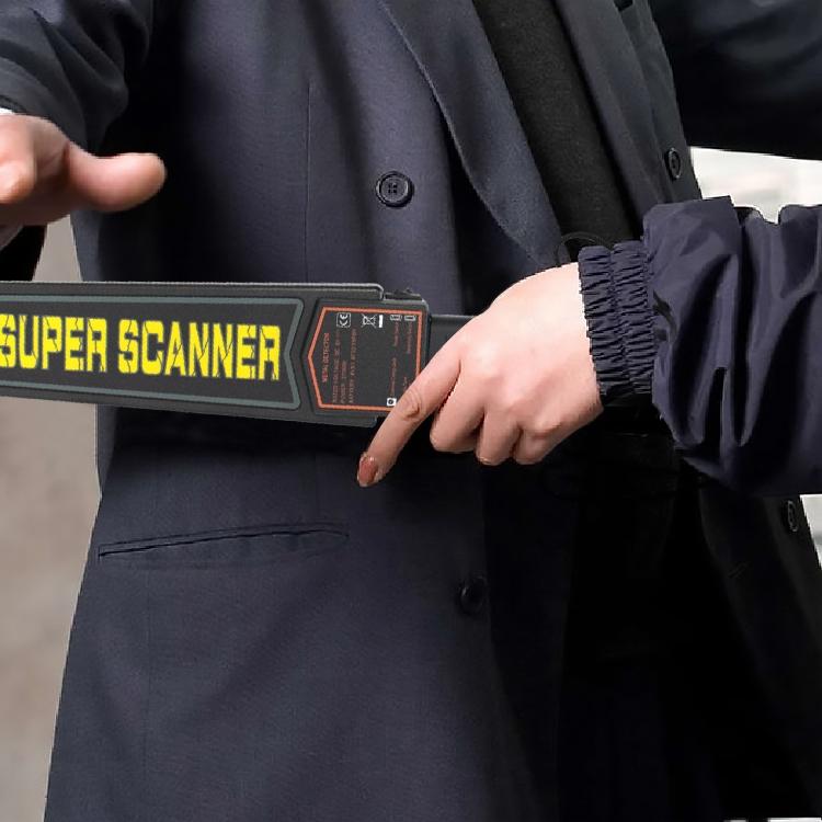 Black Super Scanner Wand Metal Detector - Md-3003b1