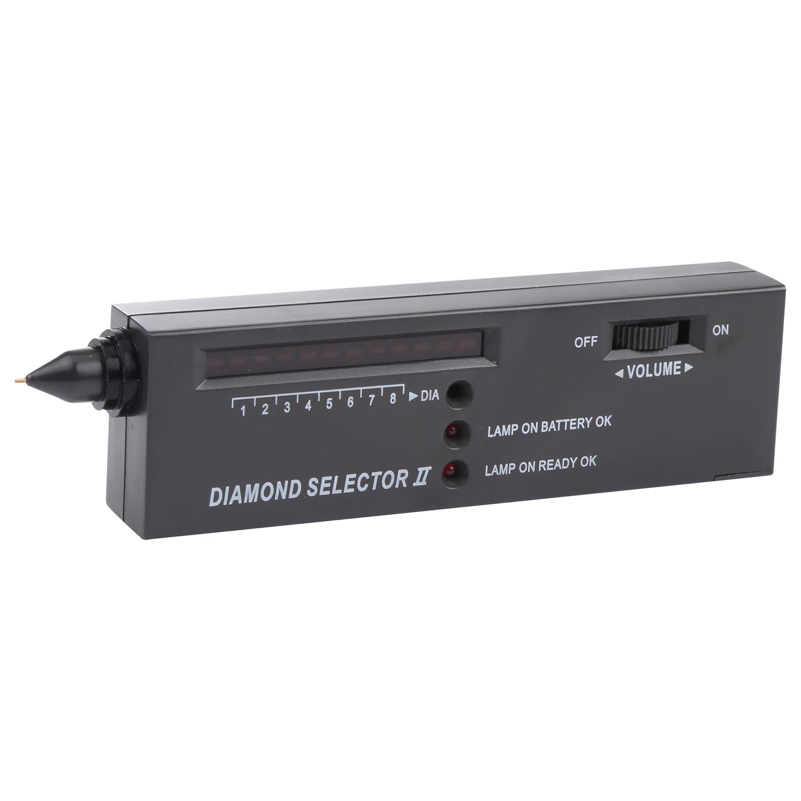 Led Diamond Selector with Battery Indicator - Black