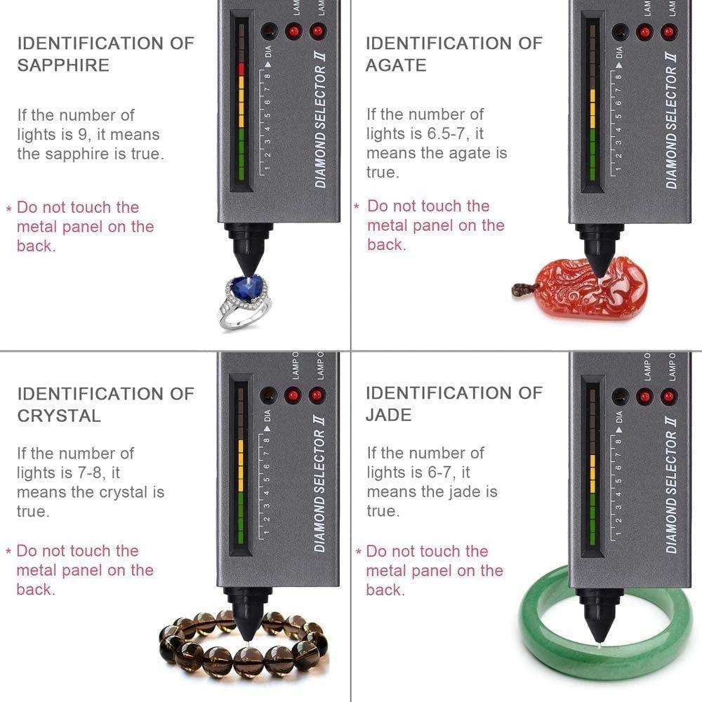Led Diamond Selector with Battery Indicator - Black