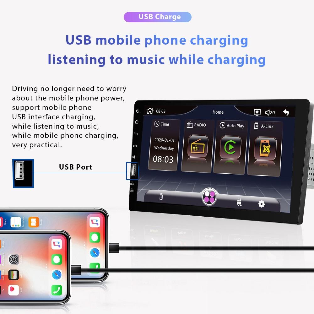 9 Inch Carplay Mp5 Player + 8 Light Camera - Standard Style