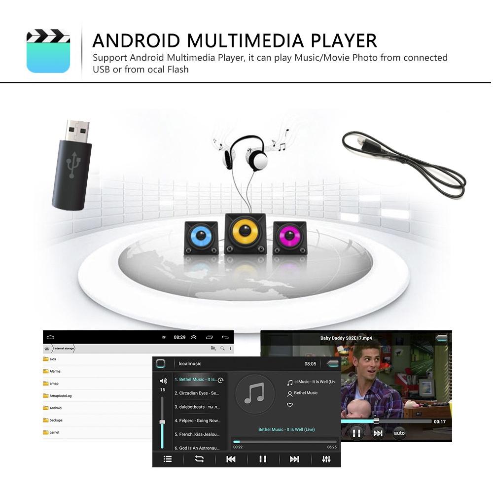 7 Inch Android Car Navigation Player For Volkswagen With Wireless Carplay - 1 + 16G - 12Lights Camera