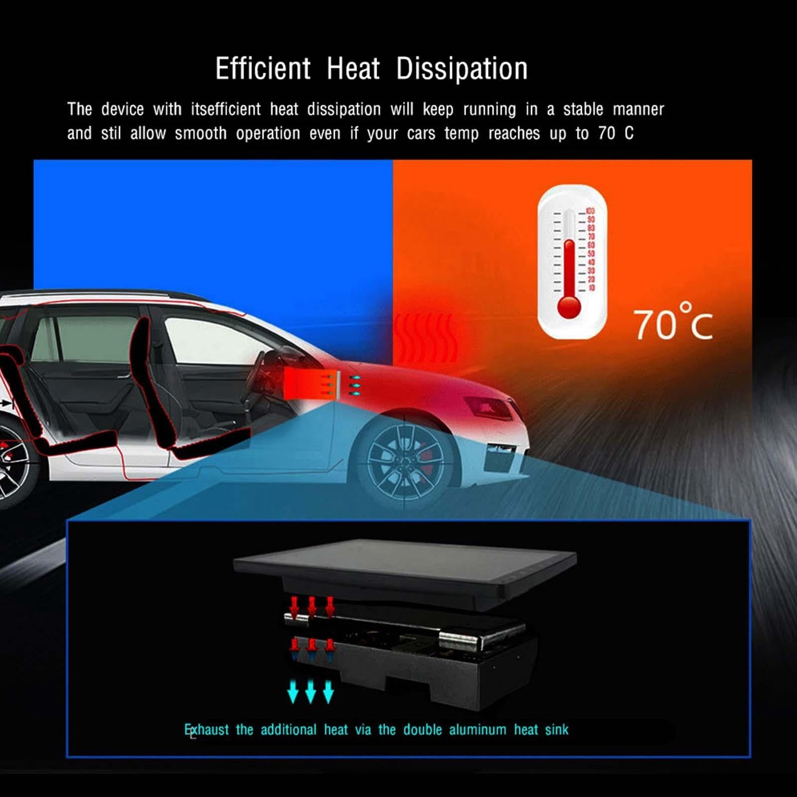 10 Inch Car Android Navigation Screen With Carplay - 2 + 64G Ahd Camera