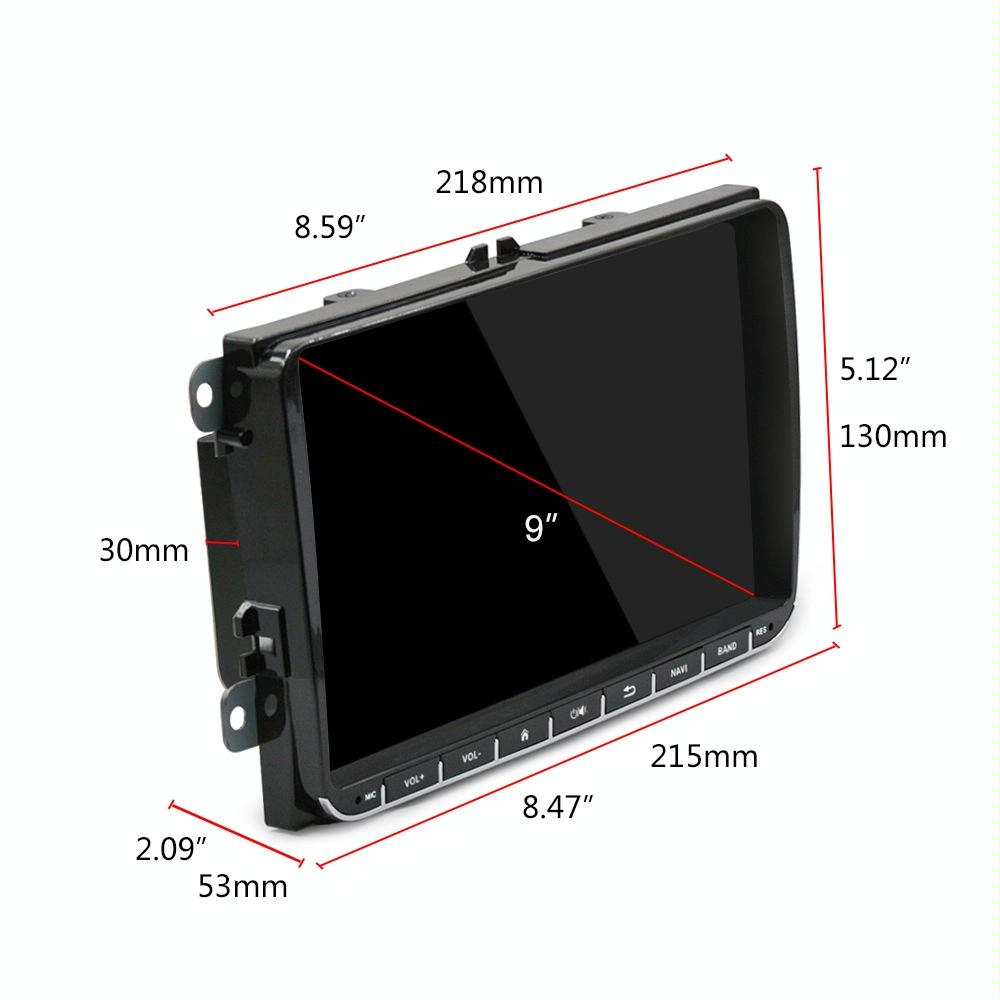 9 Inch Carplay Android10.0 Navigator Player + Ahd Camera - Volkswagen 1 + 16G