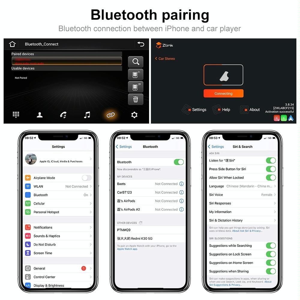 9 Inch Carplay Android10.0 Navigator Player + Ahd Camera - Volkswagen 1 + 16G