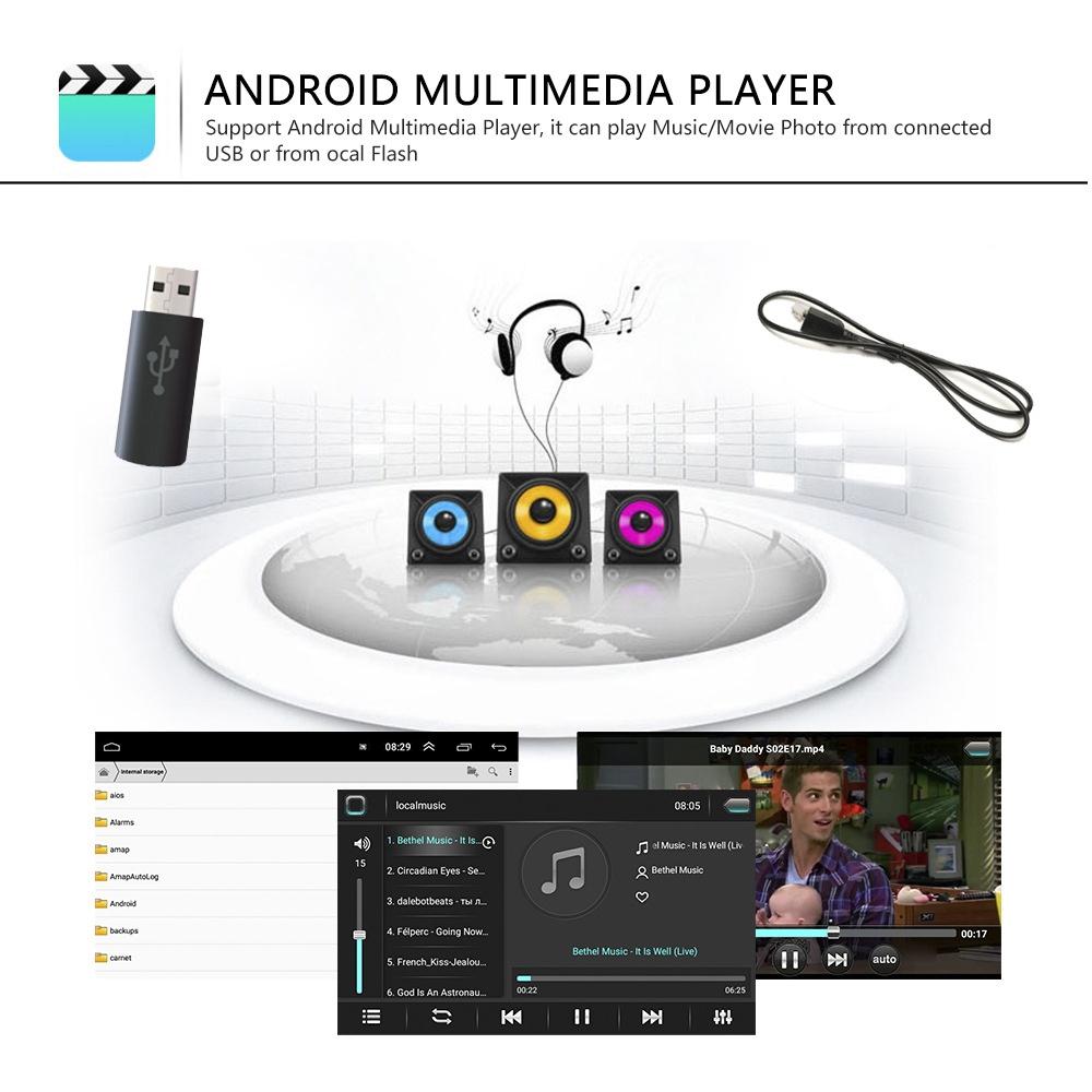 7 Inch Android Car Navigation Player + Wireless Carplay + Ahd Camera