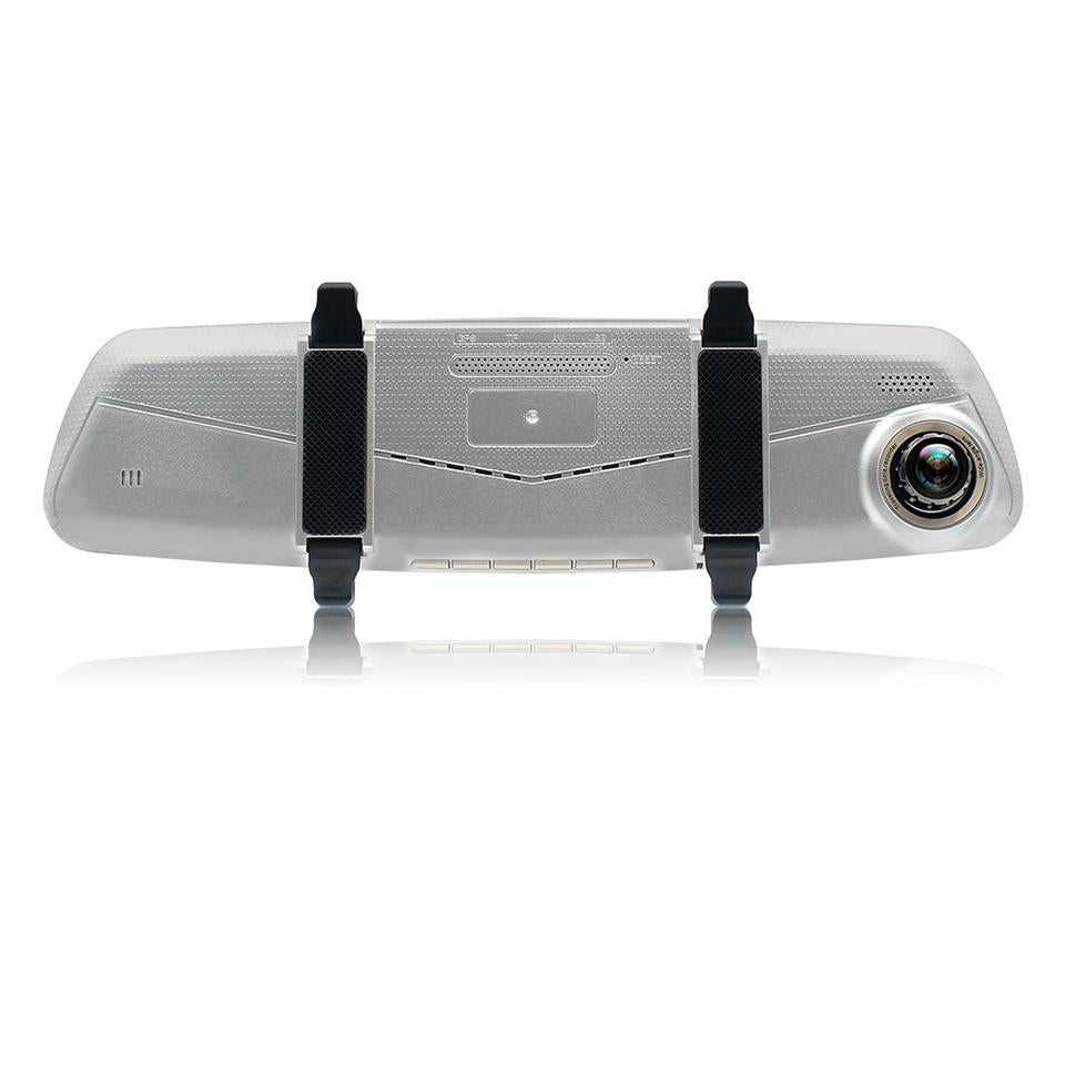 7 Lcd Touch Screen Rear View Mirror Car Recorder with Separate Camera