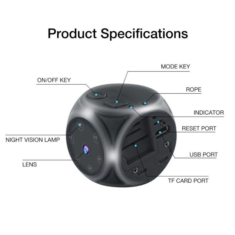 Wireless Hd Camera With Night Vision & Motion Detection - Ideal For Sports & Home Use