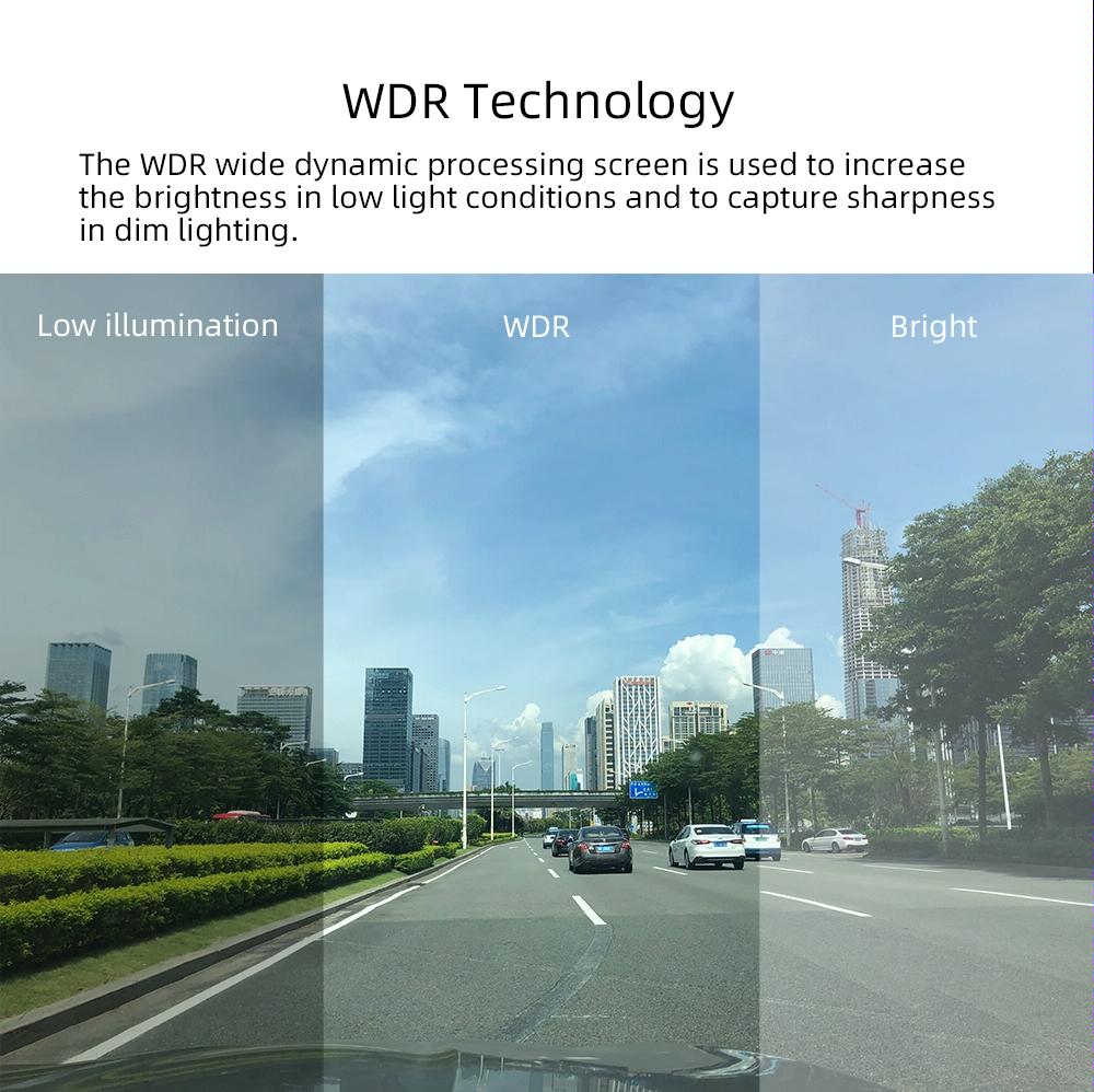Hd 1080p Dual Camera Car Recorder with 4 Ips Screen and 170 Degree Wide Angle