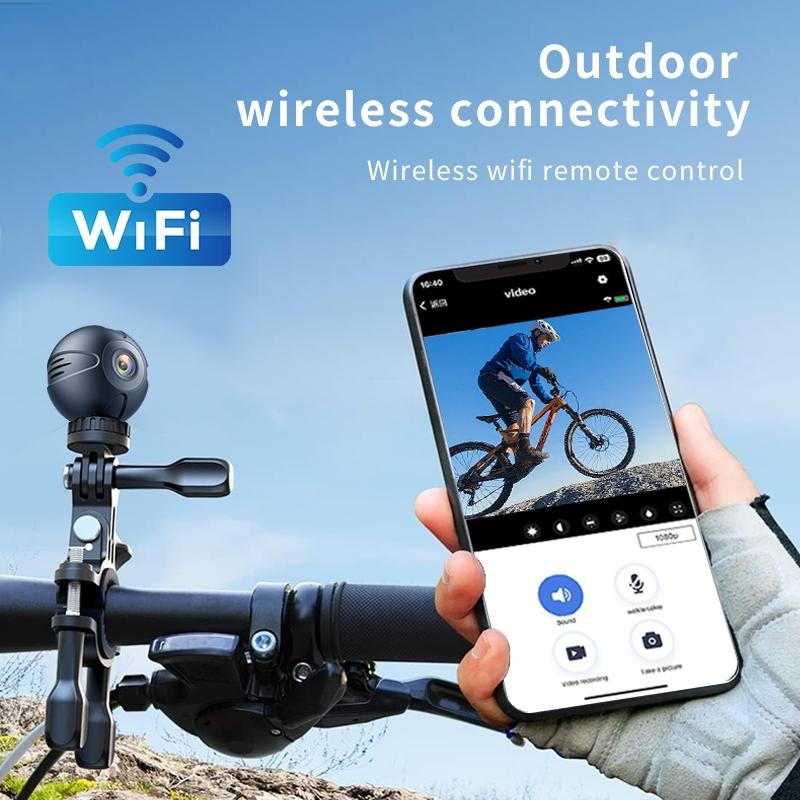 Mini Wifi Ip Camera With Night Vision And Motion Detection - Black