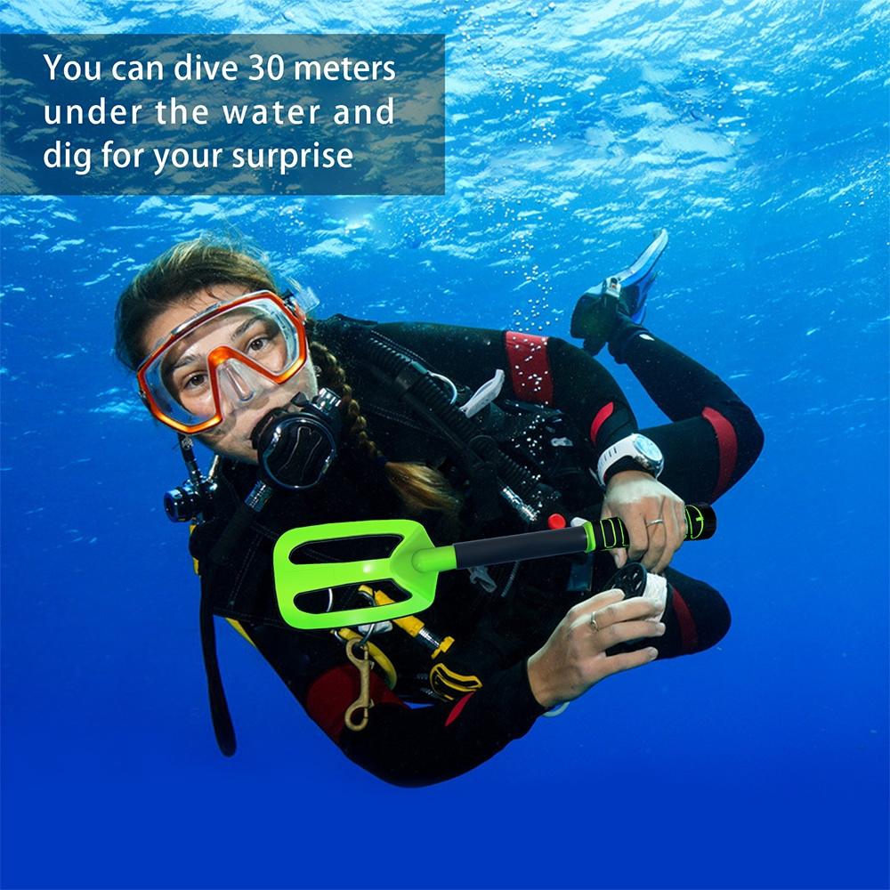 Waterproof Handheld Metal Detector for Underwater Treasure Hunting - Ip760 Yellow