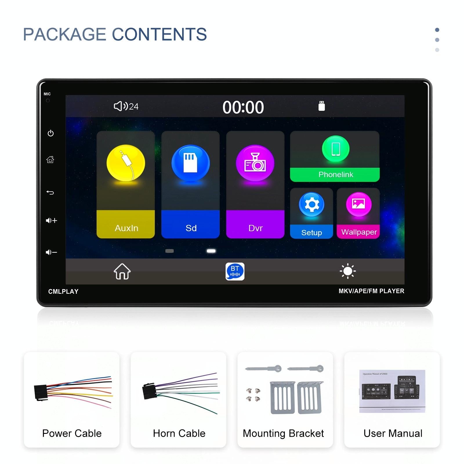 9 Inch Android Carplay Mp5 Player With Wireless Reversing Camera Standard
