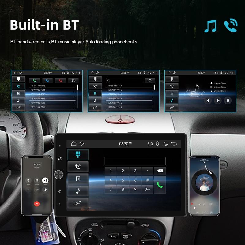 10.4 Inch Vertical Screen Android Navigation With Wireless Carplay & Backup Camera