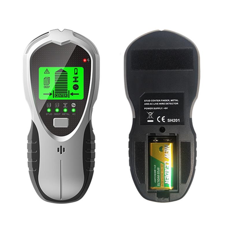 4-in-1 Multifunctional Digital Wall Detector - Silver / Black