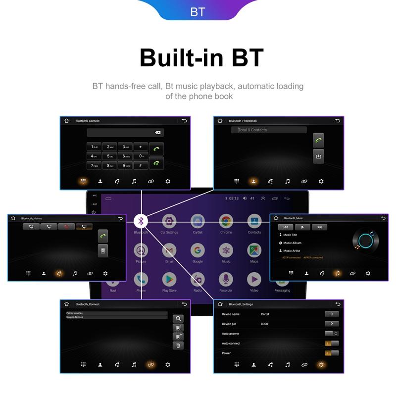 9 Inch 8-Core Carplay Android Navigation Monitor 2 + 32G Memory - Standard 4 + 64G