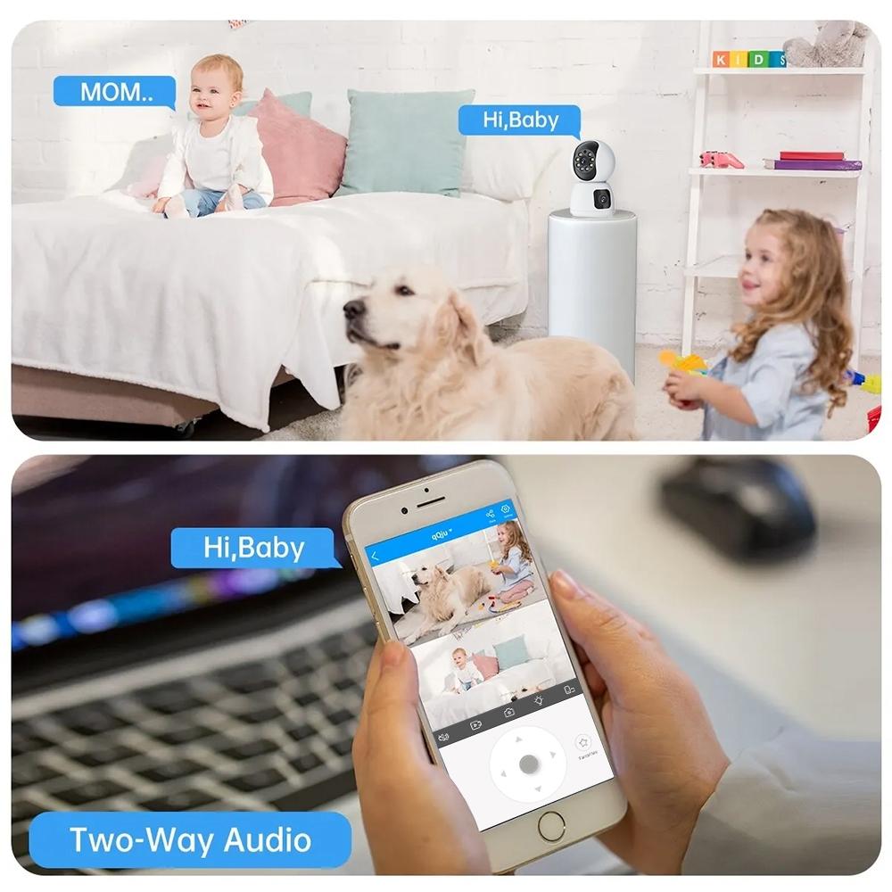 Waterproof Smart Wifi Camera With 4Mp Zoom - Hd Indoor White