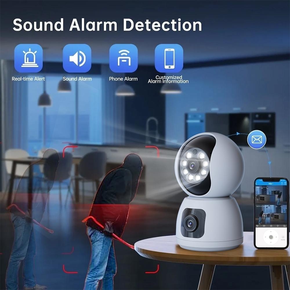 Waterproof Smart Wifi Camera With 4Mp Zoom - Hd Indoor White