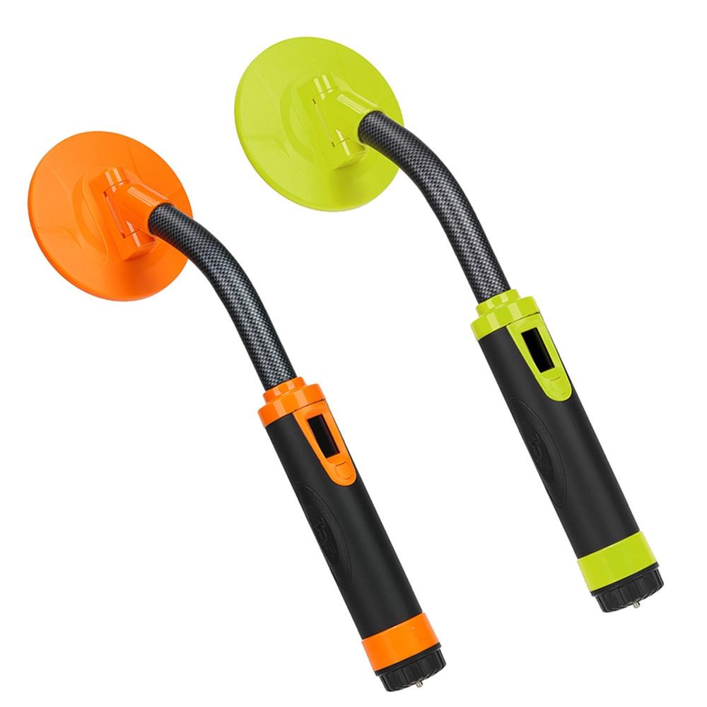 Handheld Metal Detector with Positioning Rod for Treasure Hunting - Green