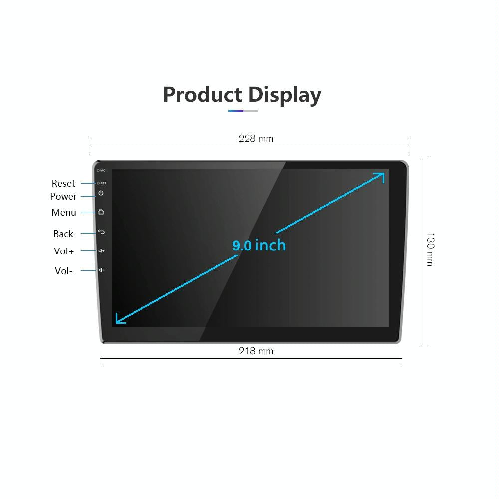 Universal Dual-Spindle Car Navigator With Central Control Screen - Standard + Ahd Camera