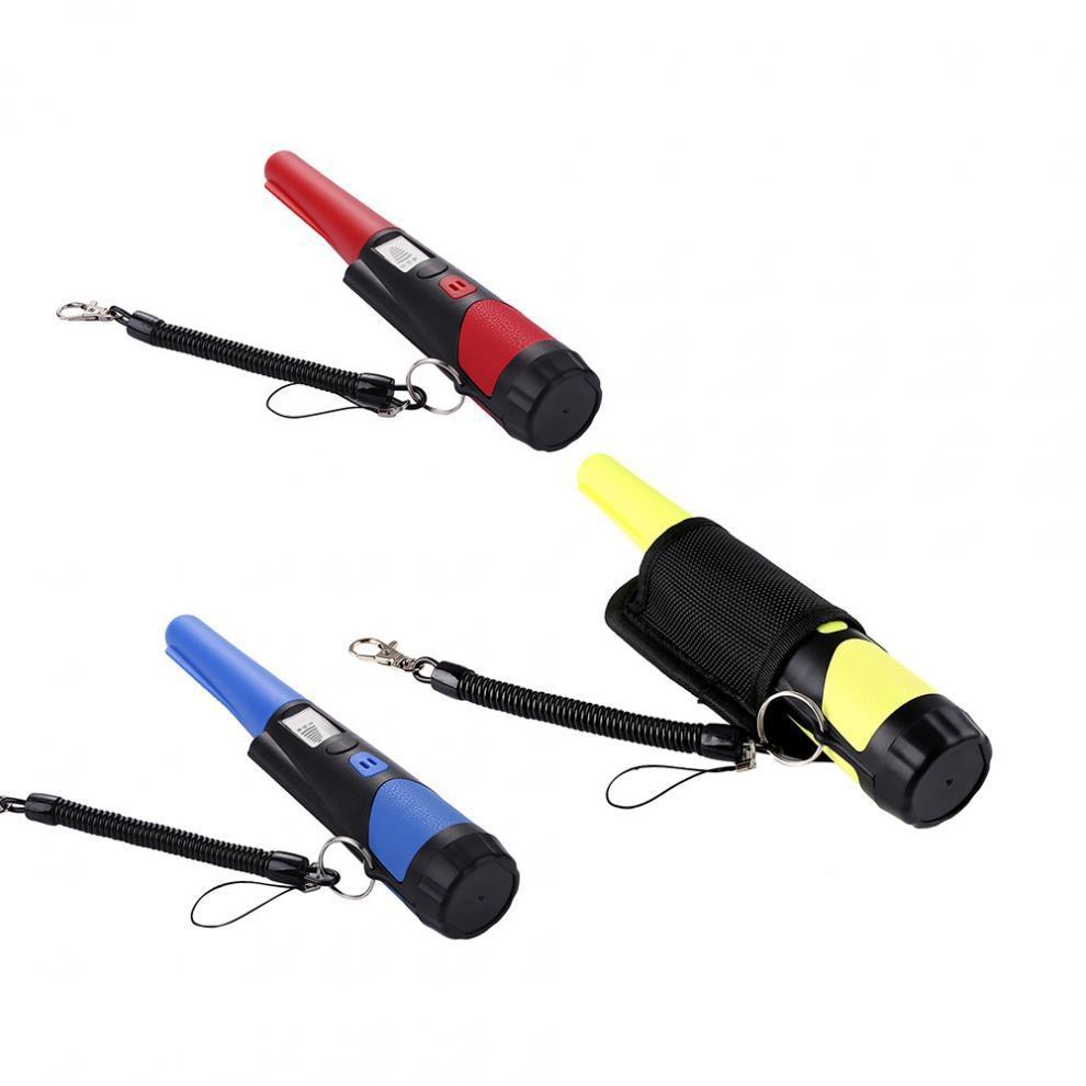 Lcd Display Gold Treasure Hunter with Flashlight - Handheld Metal Detector Black - Blue