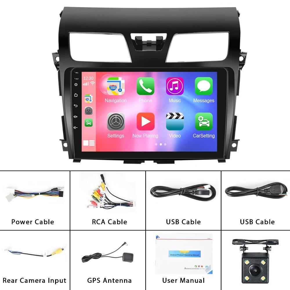 10.1 Inch Car Mp5 Player For Nissan Teana 13-16 - Wifi 2 + 64G Reversing Video Screen - Standard + 8 Lights Camera