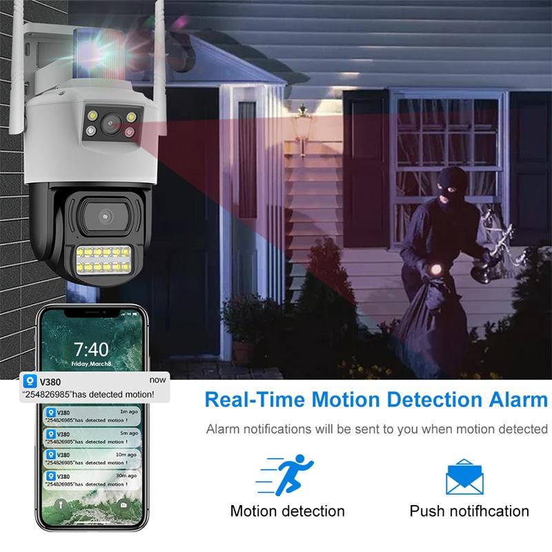 Outdoor Dual Lens Wifi Camera - Waterproof 2Mp