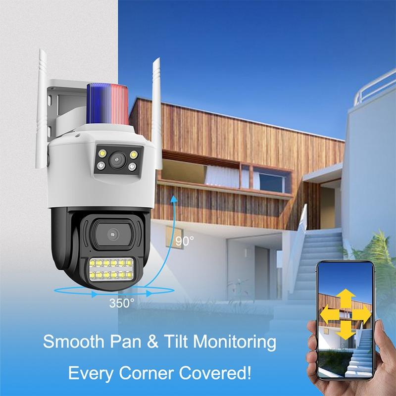 Outdoor Dual Lens Wifi Camera - Waterproof 2Mp
