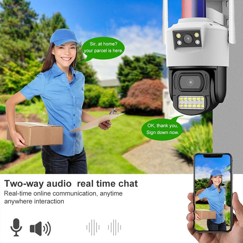 Outdoor Dual Lens Wifi Camera - Waterproof 2Mp