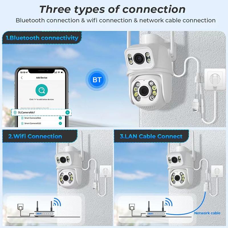 6Mp Dual Camera With Wifi Two-Way Voice Intercom & Ai Recognition